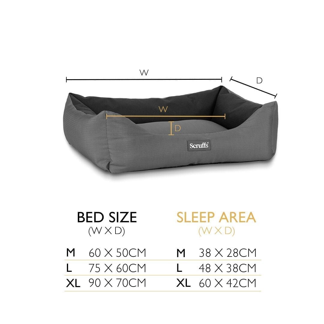Expedition Water Resistant Box Bed - Rose Quartz Dog Bed Scruffs® 